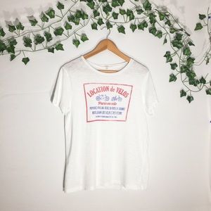 J.Crew F Vintage Paris Graphic Tee